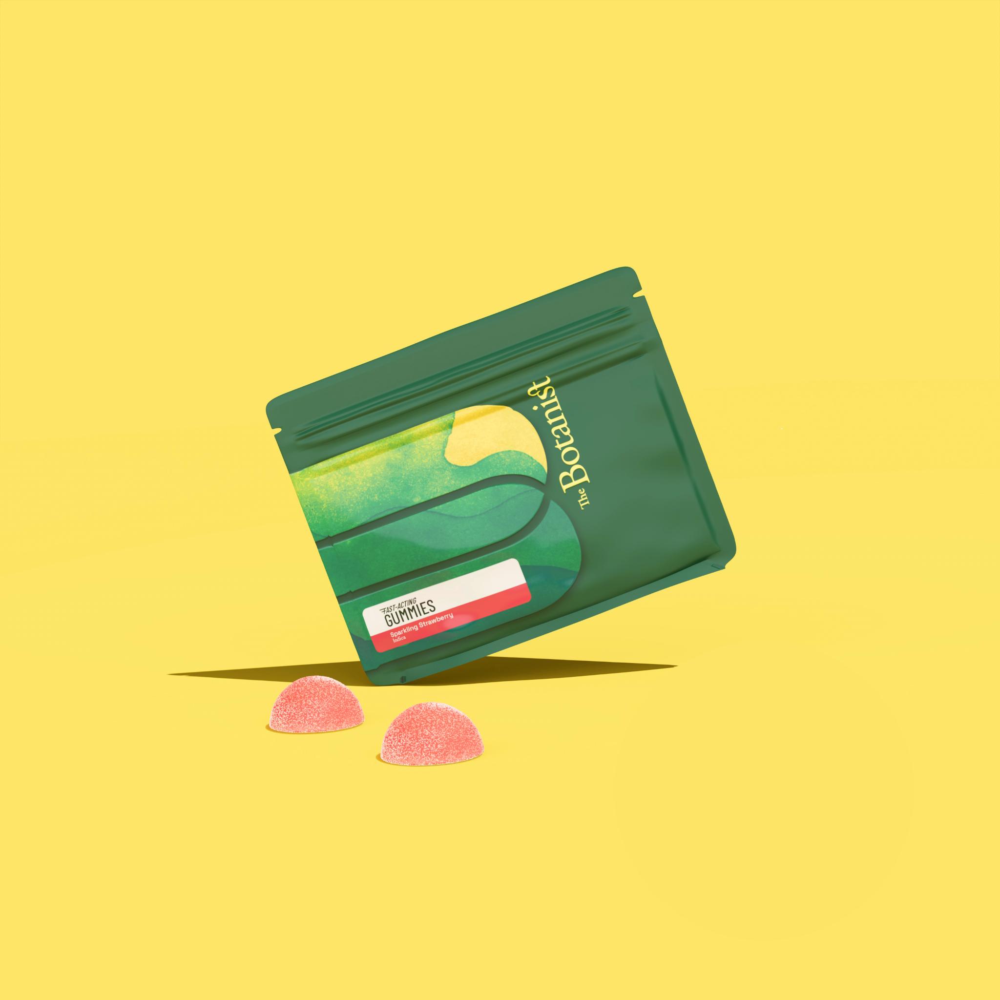 Buy The Botanist Azuca Fast Acting Sparkling Strawberry Gummies 100mg (2ct)